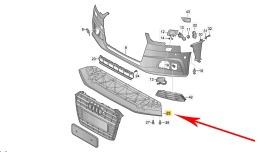 Osłona pod zderzak Audi A4 B9 15-19r. NOWA przednia płyta dolna podwozia pod silnik oryginalna Basis 8w0807611