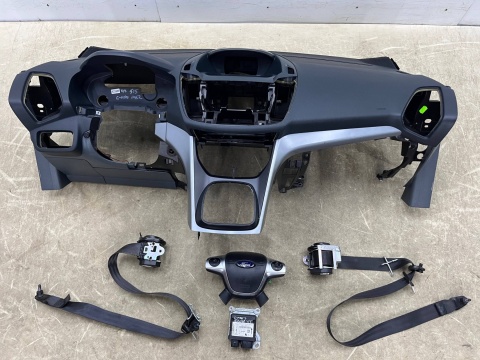 Deska rozdzielcza Ford C-Max MK2 12-19r. kokpit konsola poduszki powietrzne AIRBAG komplet