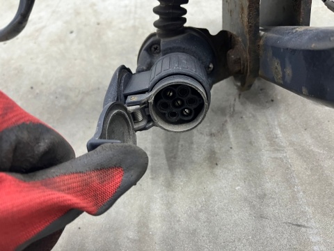 Hak holowniczy Ford C-Max MK2 CMax Mk2 12-19r. przyczepę wiązka moduł oryginalny Westfalia kula am5j-19d521-ab am5j-19h378-ad