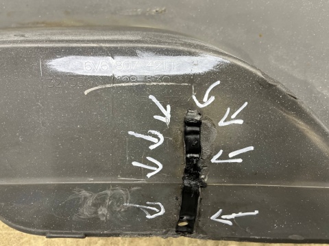 Zderzak tylny Skoda Fabia III 3 18-22r. Lift tył HB Hatchback 6V6807421F