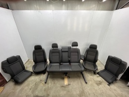 Fotele Opel Zafira B 05-14r. pół skóra EUROPA komplet 3 rzędy