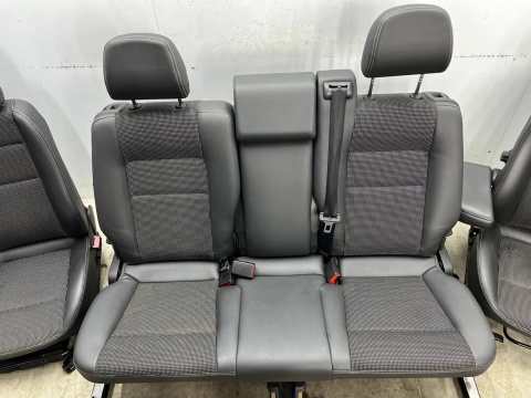 Fotele Opel Zafira B 05-14r. pół skóra EUROPA komplet 3 rzędy
