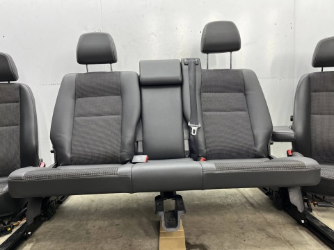 Fotele Opel Zafira B 05-14r. pół skóra EUROPA komplet 3 rzędy