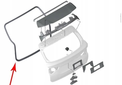 Uszczelka BMW X3 G01 X3M F97 17-24r. NOWA guma klapy bagażnika karoseryjna