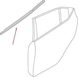 Listwa Mazda 5 CW 10-15r. NOWA lewa tylna listwa zgarniająca uszczelka