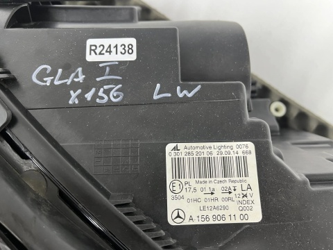 Lampa reflektor Mercedes GLA I w156 x156 13-19r. LEWA przednia EU H7 oryginalna zwykła lewy przód a1569061100