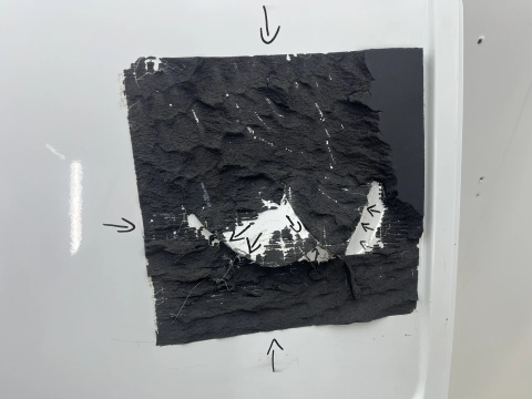 Drzwi Ford Custom Mk1 I 17-23r. Lift prawe boczne prawy bok przesuwne