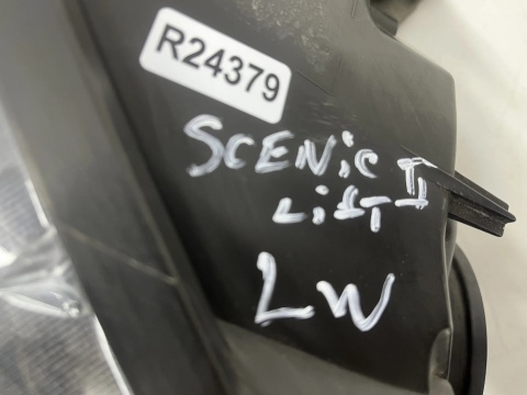 Lampa reflektor Renault Scenic 2 II Lift + Grand 06-09r. lewa przednia EU H7 soczewka lewy przód