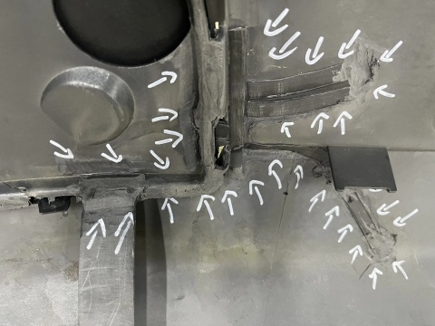 Zderzak przedni VW Transporter T5 5 V 03-09r. Przedlift przód 7H5807101H