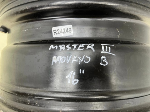 Felga stalowa Renault Master III Opel Movano B NV400 Interstar 10-24r. r16 6,5jx16 ET66 5x130 pojedyncza 16 cali 403000037r