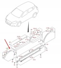 Listwa Suzuki SX4 S-Cross 13-21r. lewy przedni rant nadkola błotnika nowe orginalne 77220-61M00-5PK