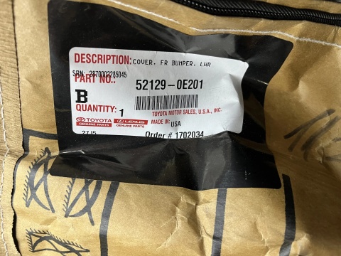 Zderzak przedni Toyota Highlander XU70 4 IV 19-26r. przód spoiler dokładka dolna nowy oryginalny 52129-0E191