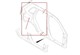Poszycie Suzuki Vitara 2 II LY 15r.- NOWY prawy tylny błotnik panel ĆWIARTKA ORYGINALNA prawy tył 64111-54p01-p31