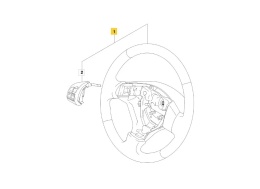 Kierownica Suzuki SX4 Swift IV MK6 04-14r. fabrycznie NOWA z multifunkcją oryginalna 48110-62j11-bwl