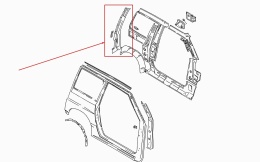 Poszycie Suzuki Vitara I 88-97r. 3Drzwi NOWY prawy tylny słupek bagażnika mocowania klapy drzwi wzmocnienie ćwiartka 64310-61a01
