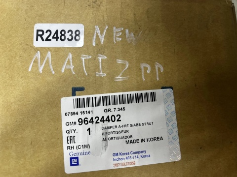 Amortyzator Daewoo Matiz Spark 98-09r. 0.8 1.0 Nowy Prawy przedni 96424402