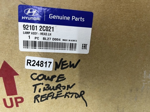 Lampa reflektor Hyundai Coupe 2 II Lift Tiburon 01-07r. NOWA lewa przednia oryginał Europa soczewka lewy przód 921012c021