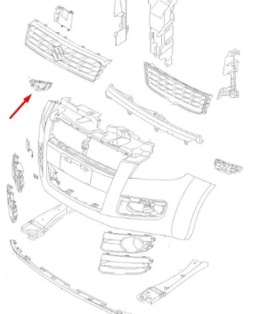 Ślizg Suzuki Splash 08-14r. NOWE prawe przednie mocowanie zderzaka wspornik 71731-51k00