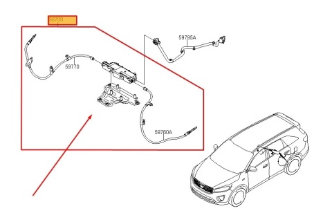 Ręczny Kia Sorento III 15-20r. NOWY mechanizm silnik elektrycznego hamulca