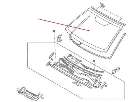 Szyba przednia Toyota RAV4 III 05-12r. NOWA oryginalna czołowa grzana zwykła bez otworów 56101-42102
