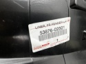 Nadkole Toyota Corolla E17 E16 13-19r. lewe przednie NOWE ORYGINALNE lewy przód 53876-02501