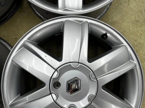 Felgi aluminiowe Renault Scenic 2 II Megane 2 II 02-09r. 6,5jx16 ET49 4x100 felgi r16 cali KOMPLET 8200310797