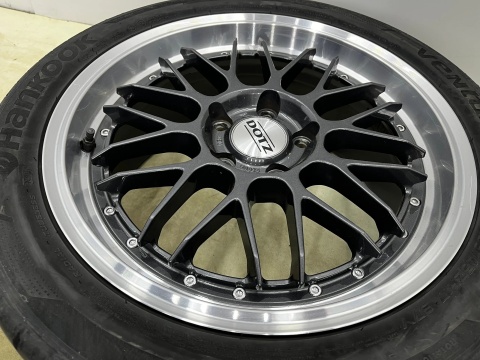 Felgi aluminiowe VW 7,5jx17 ET? 5x112 DOTZ REVVO DARK felgi r17 cali polerowany rant KOMPLET z oponami