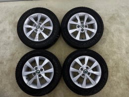 Felgi aluminiowe VW up! Skoda Citigo Seat Mii 5jx14 ET35 4x100 felgi r14 cali KOMPLET opony wielosezonowe 175/65/14