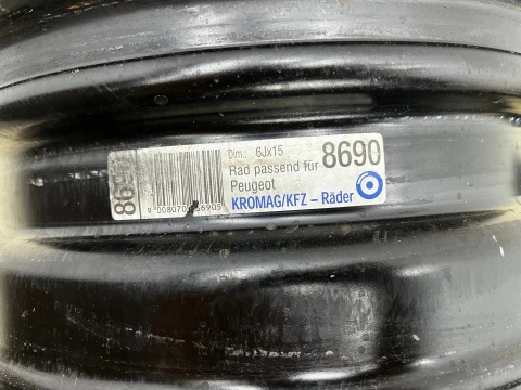 Felgi stalowe Citroen C2 C3 C4 Peugeot 1007 206 307 02-10r. felgi r15 cali 6jx15 ET27 4x108 Komplet