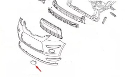 Atrapa Hyundai i10 1 I 07-10r. przedlift przednia lewa atrapa halogenu nowa oryginalna 865830x000