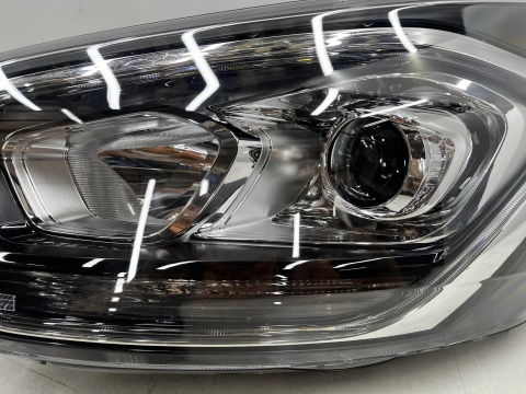 Lampa reflektor Ford Transit Custom MK1 17-23r. LIFT EU lewa przednia soczewka pasek LED Europa jk21-13w030-dj