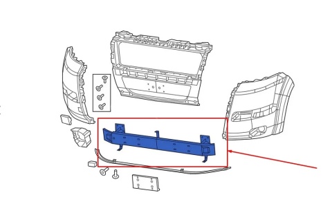 Belka zderzaka Citroen Jumper Ducato Boxer LIFT 14r.- Movano C NOWE przednie wzmocnienie pasa