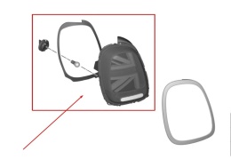 Lampa Mini One Cooper Cabrio III F55 F56 F57 13-24r. Lift NOWA lewa tylna LED EU Oryginalna w błotnik 5D 3D lewy tył 7435133