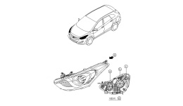 Lampa reflektor Hyundai i30 II GD Lift 15-17r. NOWA lewa oryginal doświetlenie przednia soczewka Europa lewy przód 92101a6000