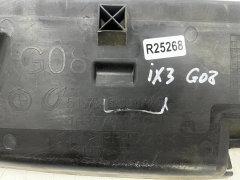 Osłona chłodnicy BMW iX3 G08 20-25r. DOLNA kierownica powietrza pasa przedniego ramka mocowanie wlot 9854745