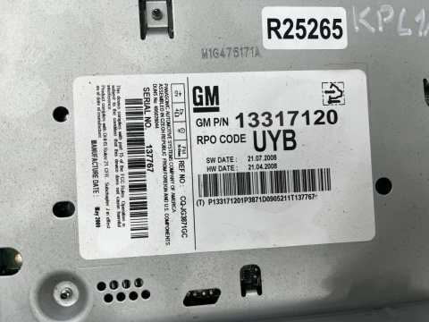 Radio Opel Insignia A tuner CD 300 fabryczny czytnik panel wyświetlacz