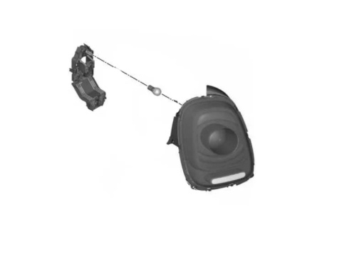 Lampa Mini One Cooper Cabrio III F55 F56 F57 14-18r. NOWA prawa tylna EU Oryginalna w błotnik 5D 3D prawy tył 7297434