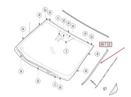 Listwa Hyundai i40 11-19r. NOWA prawa nakładka zgarniająca szyby przedniej czołowej zaślepka 861323z000