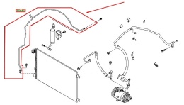 Rura Nissan Qashqai I J10 06-13r. 1.6b 2.0b NOWY przewód wąż klimatyzacji oryginalny 92440-jd01b