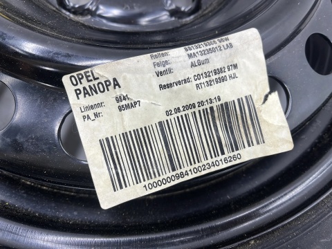 Koło zapasowe Opel Insignia A 08-17r. 16 cali 4jx16 ET41 5x120 rezerwa