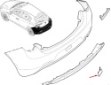 Zaślepka haka holowniczego Alfa Romeo Gulietta 10-22r. tył oryginalna zaślepka zderzaka listwa 156119122
