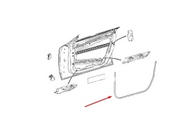 Uszczelka uniwersalna Mercedes guma drzwi przednich lewych prawych a0007271300