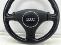 Kierownica Audi A3 8P 04-13r. skórzana trójramienna łopatki z poduszką Airbag EUROPA 8p0419091p