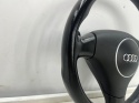 Kierownica Audi A3 8P 04-13r. skórzana trójramienna łopatki z poduszką Airbag EUROPA 8p0419091p