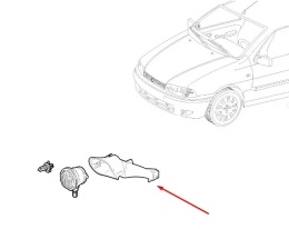 Atrapa Fiat Palio 1 I Siena 1 I 02-12r. Lift przednia lewa atrapa halogenu nowa oryginalna 735290284