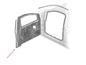 Uszczelka VW Caddy 4 IV Transit Connect 3 III 20r.- boczna guma drzwi wewnętrzna prawych drzwi pasażera prawy przód 2k7837120a
