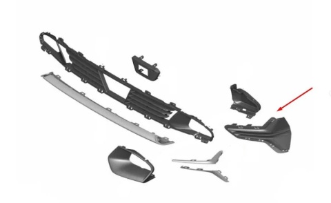 Atrapa BMW G20 G21 18-22r. przedlift prawa przednia lewa atrapa halogenu nowa oryginalna 51117464276