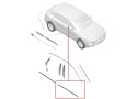 Listwa Porsche Macan I 95b 14r.- czarny mat NOWA prawa przednia listwa zgarniająca uszczelka zewnętrzna 95b837476e