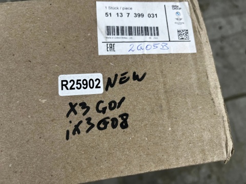 Listwa BMW X3 G01 BMW iX3 G08 17-24r. NOWA lewa nakładka zgarniająca szyby przedniej czołowej zaślepka 7399031