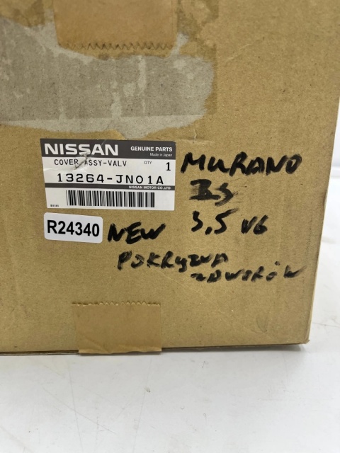 Pokrywa zaworów Nissan Murano 2 II Z51 08-14r. 3.5b V6 NOWA pokrywa głowicy oryginalna 13264-jn01a